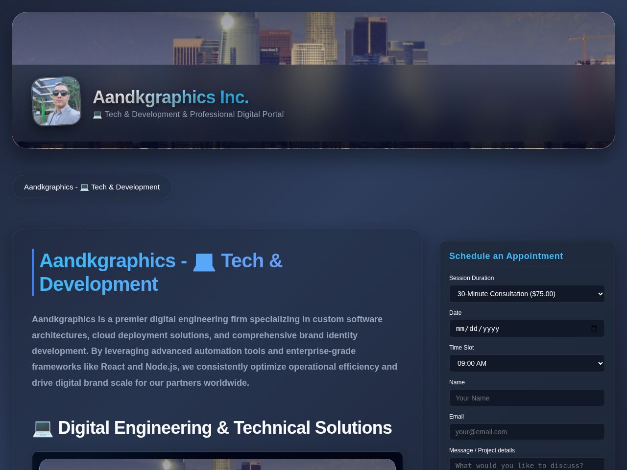 Aandkgraphics Inc. Website Design
