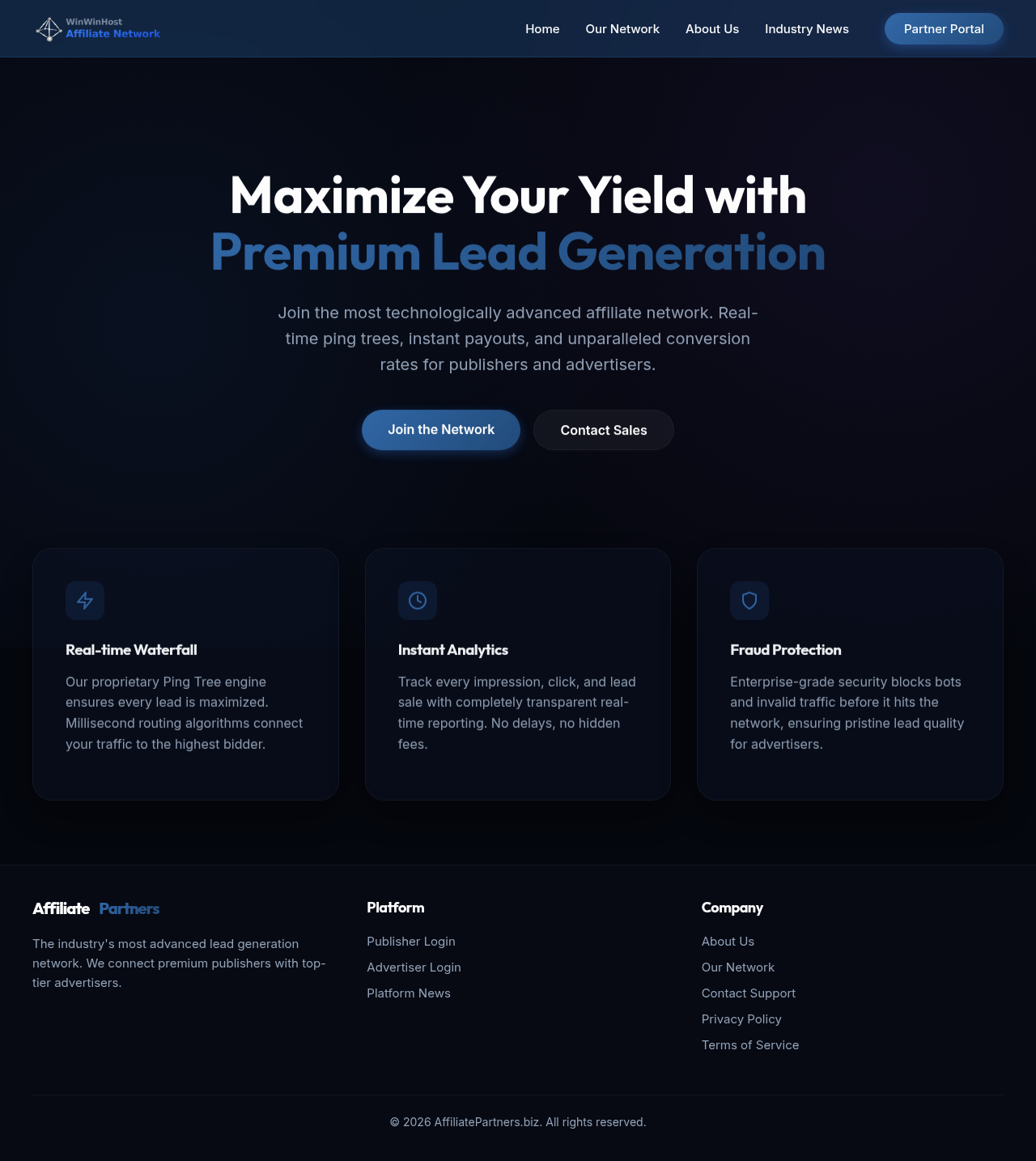 Affiliatepartners Inc. Website Design