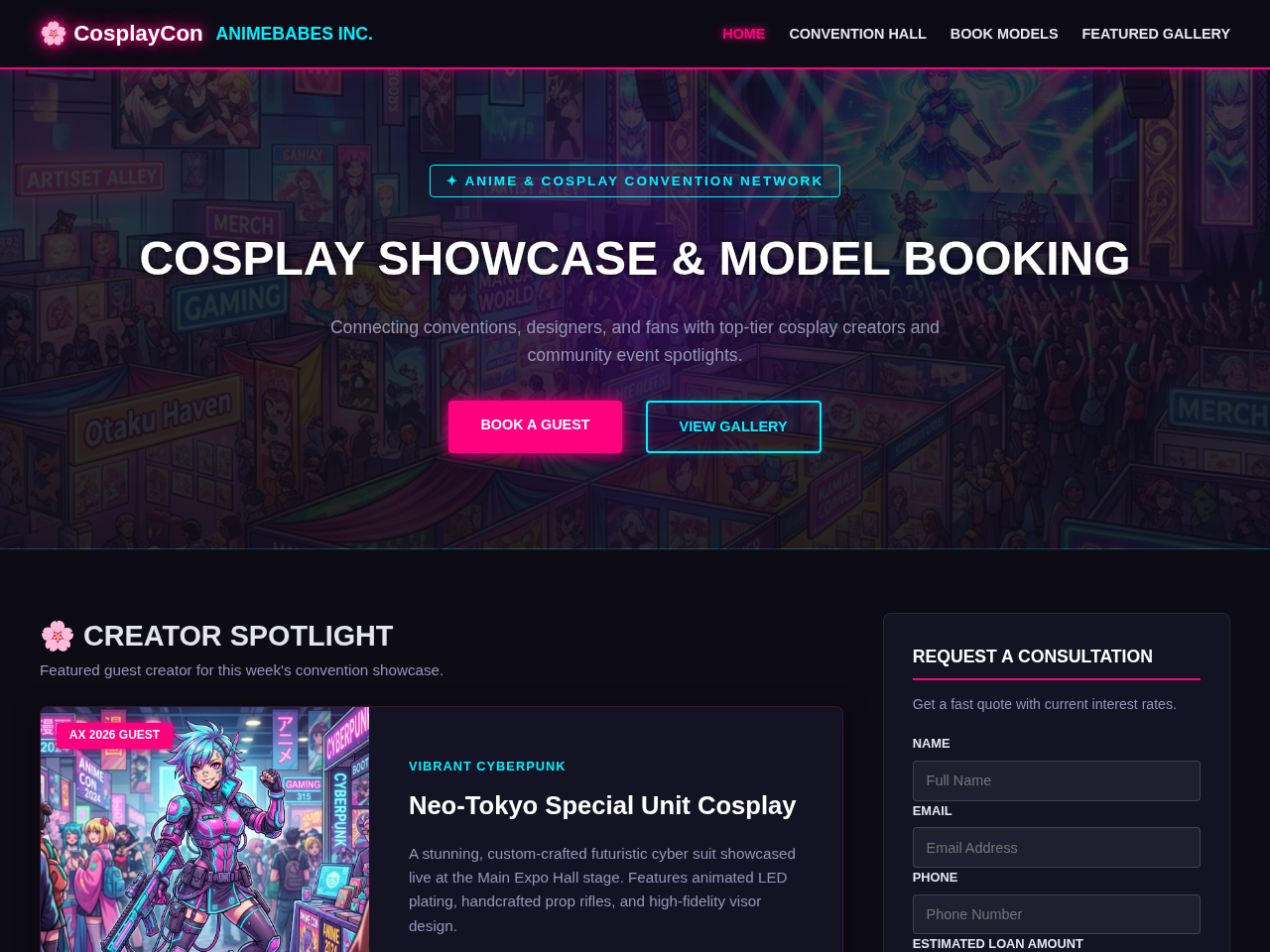Animebabes Inc. Website Design