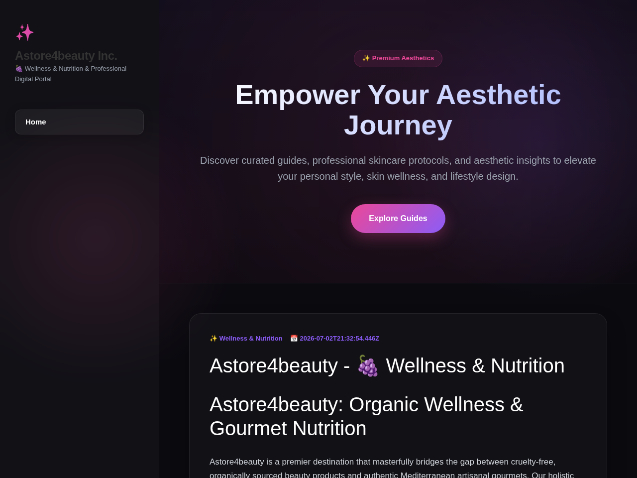 Astore4beauty Inc. Website Design