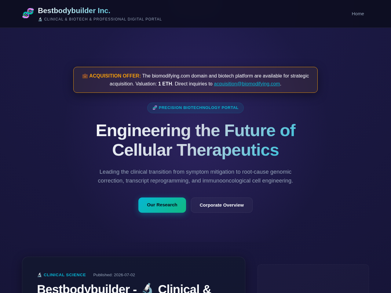 Bestbodybuilder Inc. Website Design