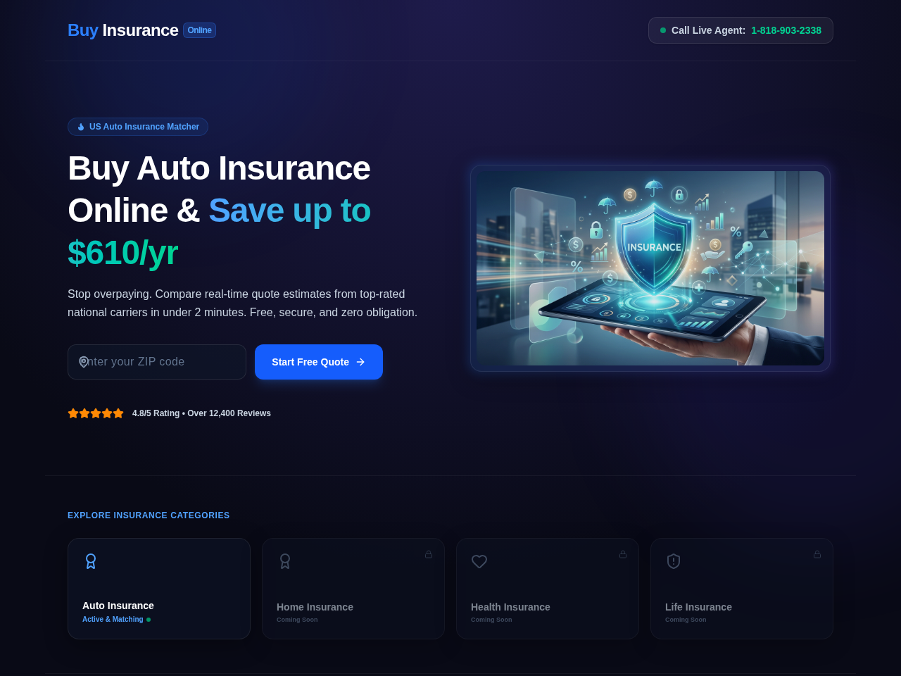 Buyinsuranceonline Inc. Website Design