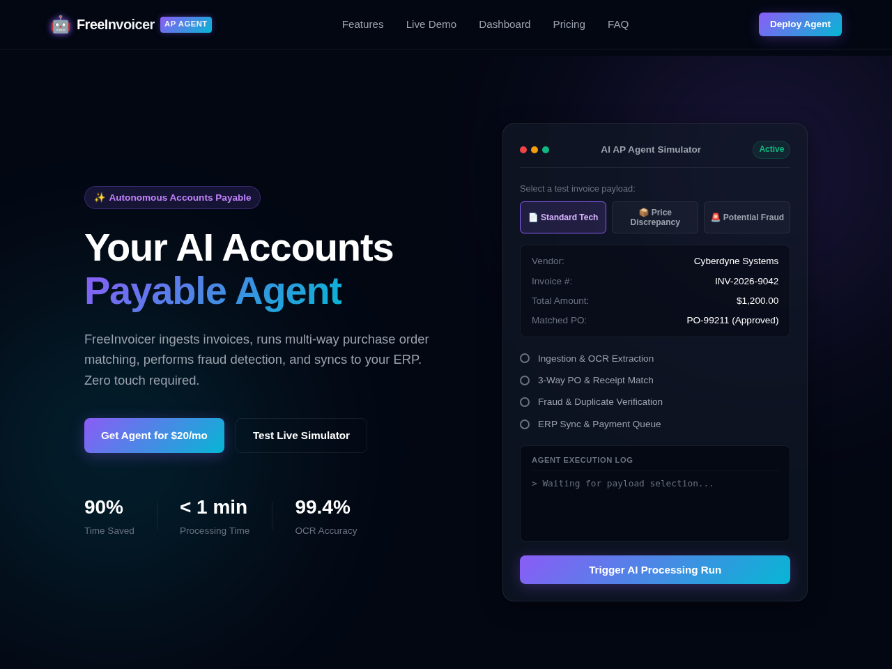FreeInvoicer Inc. Website Design