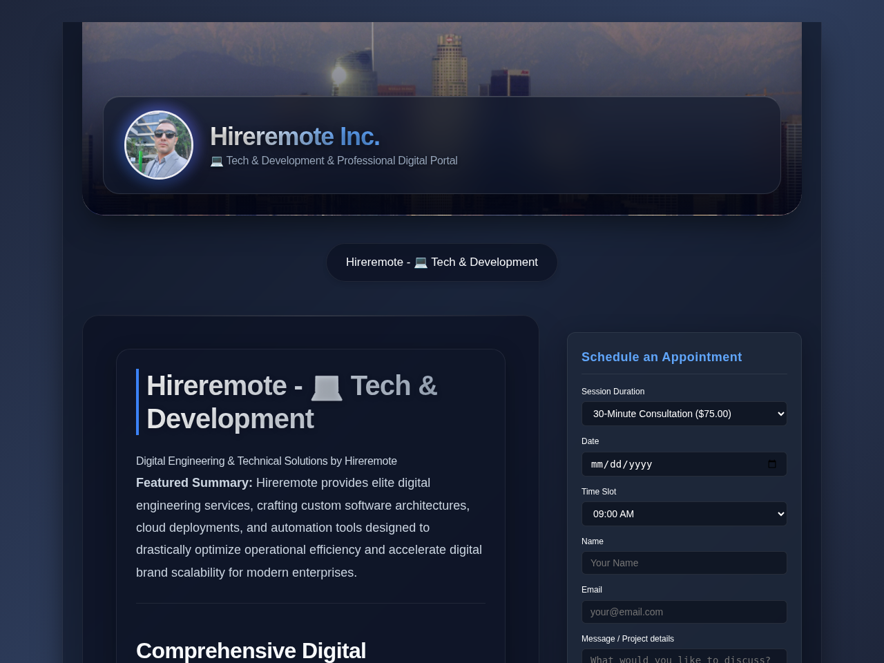 Hireremote Inc. Website Design