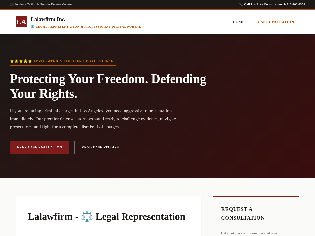 Lalawfirm Inc. Website Design