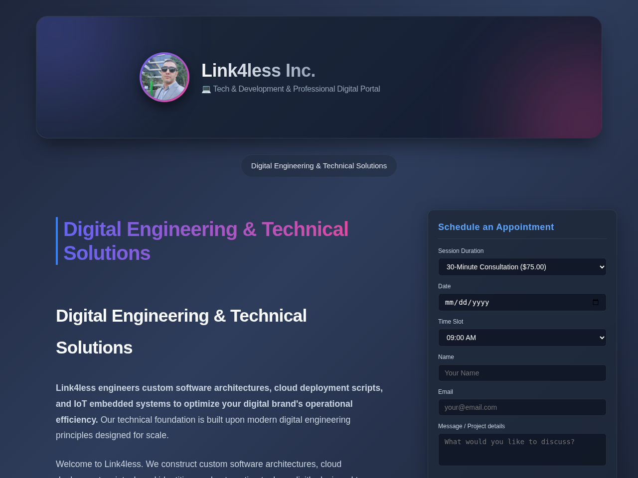 Link4less Inc. Website Design