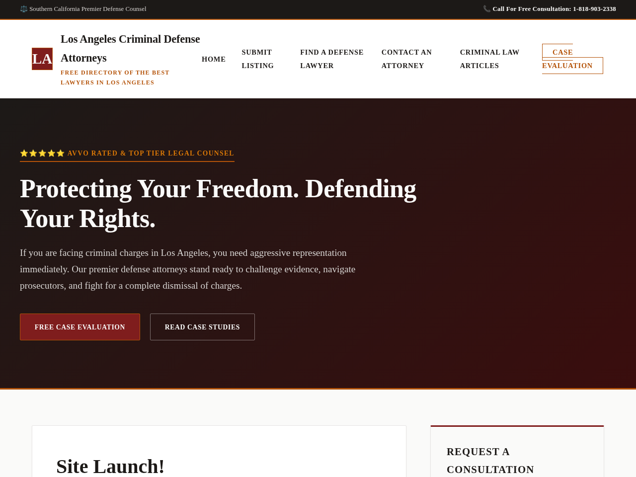 Los Angeles Criminal Defense Attorneys Website Design
