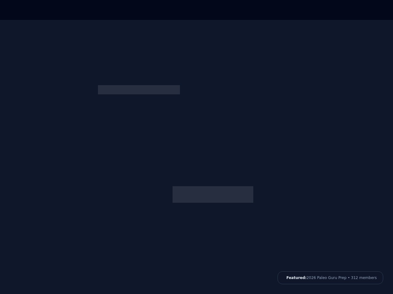 Paleodietclub Inc. Website Design