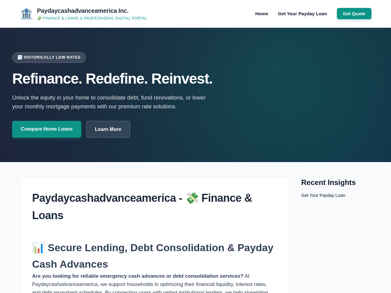 Paydaycashadvanceamerica Inc. Website Design