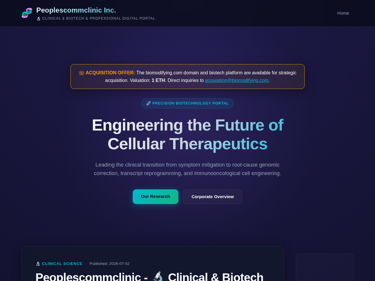 Peoplescommclinic Inc. Website Design