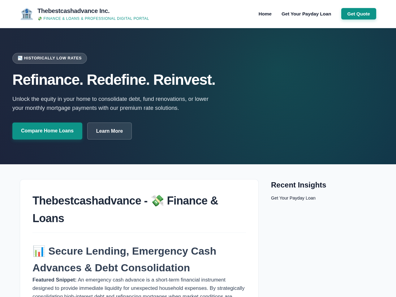 Thebestcashadvance Inc. Website Design