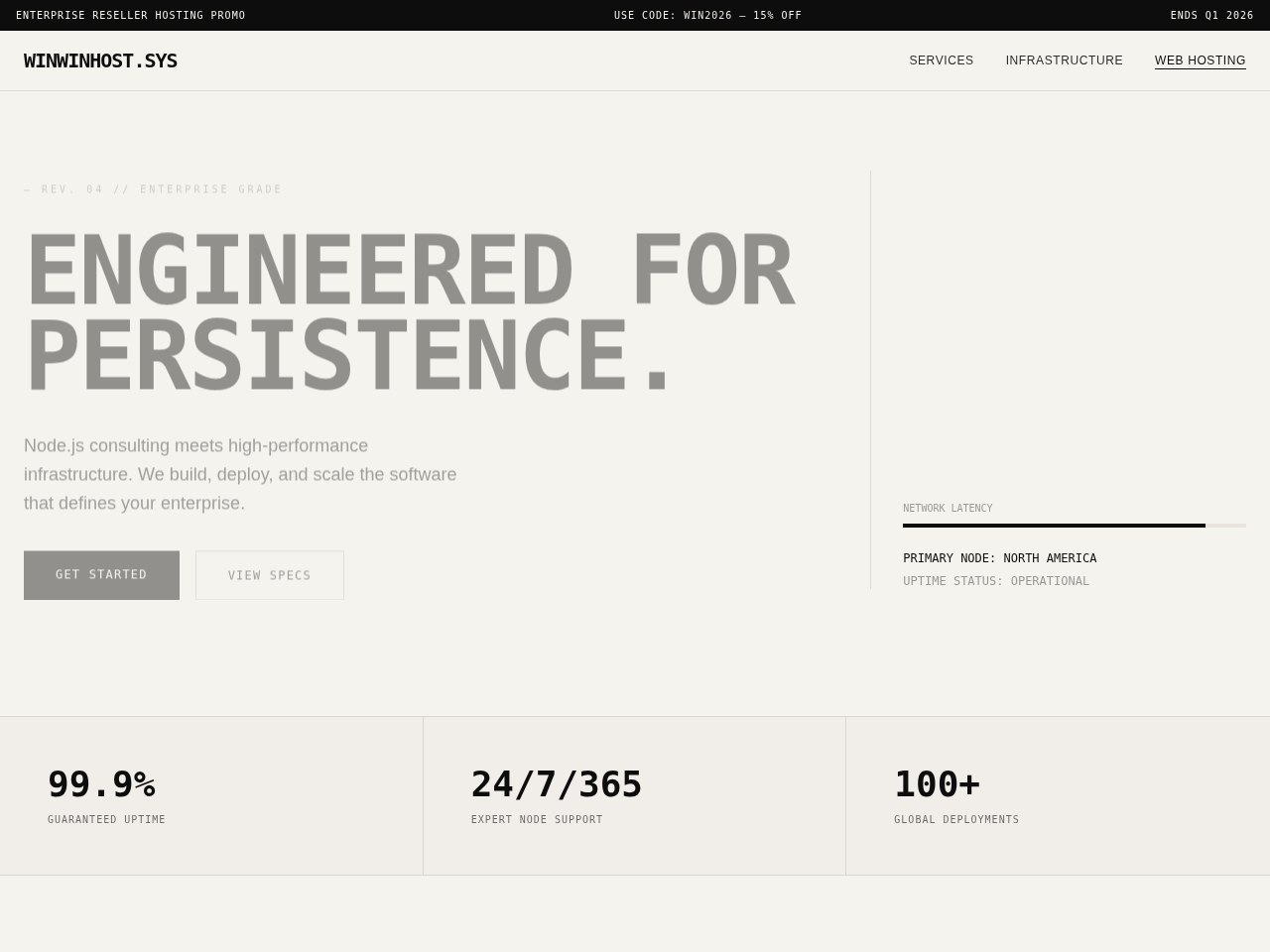 Winwinhost Inc. Website Design