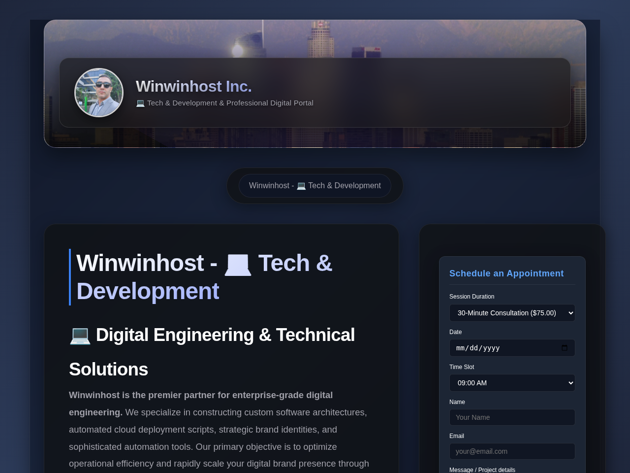 Winwinhost Inc. Website Design